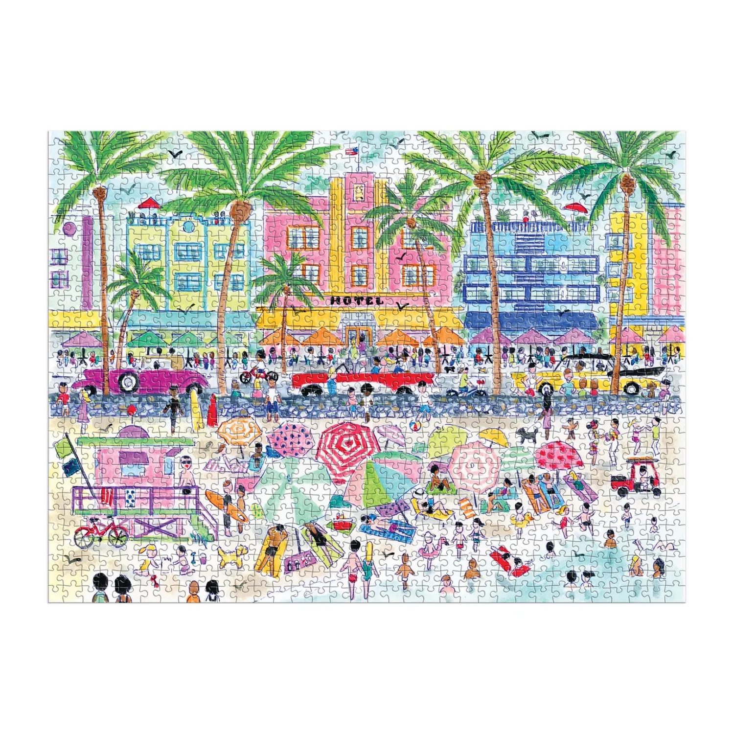 Michael Storrings South Beach Miami puslespil 1000 brikker Art Deco