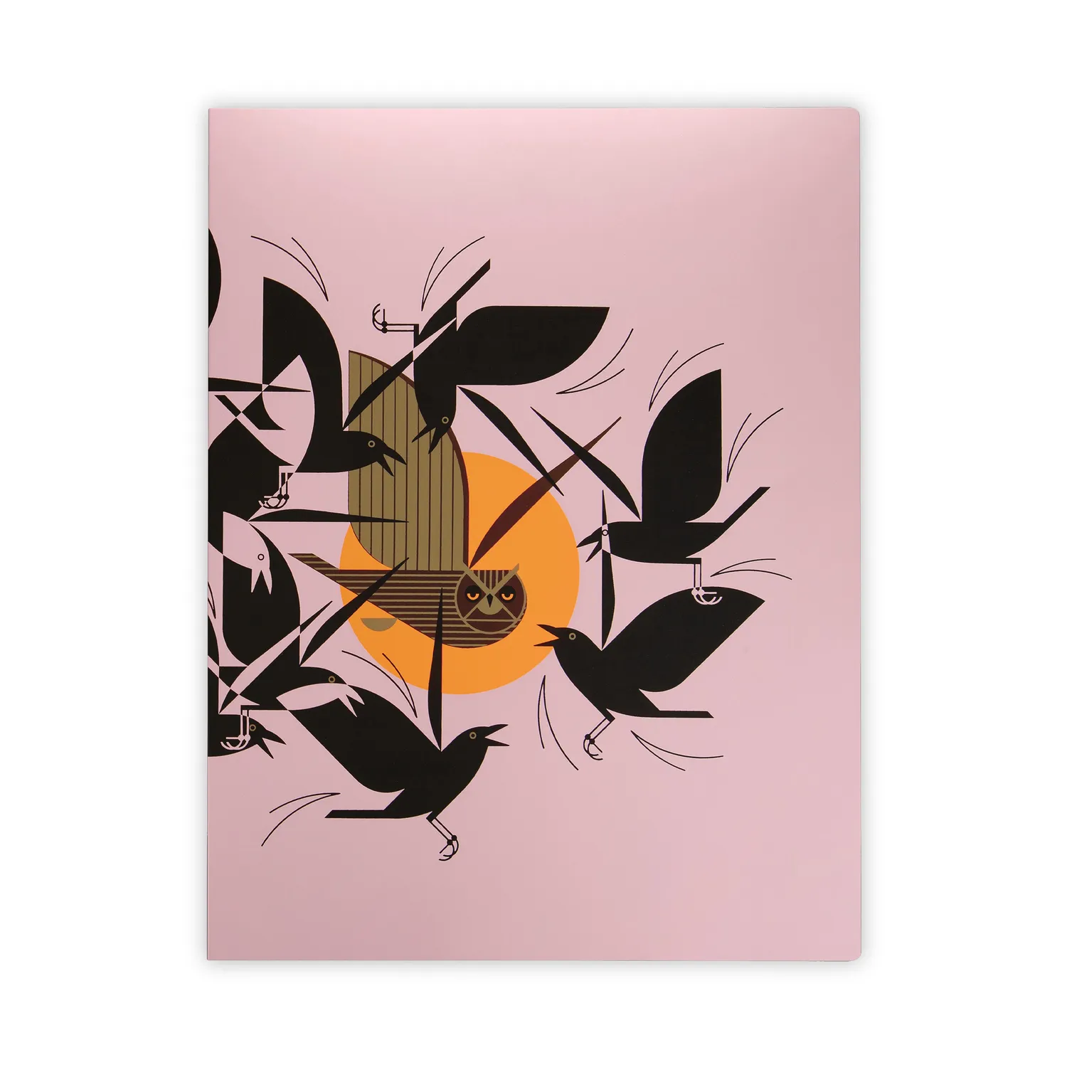 Pomegranate Charley Harper Large notesbogssæt fugle