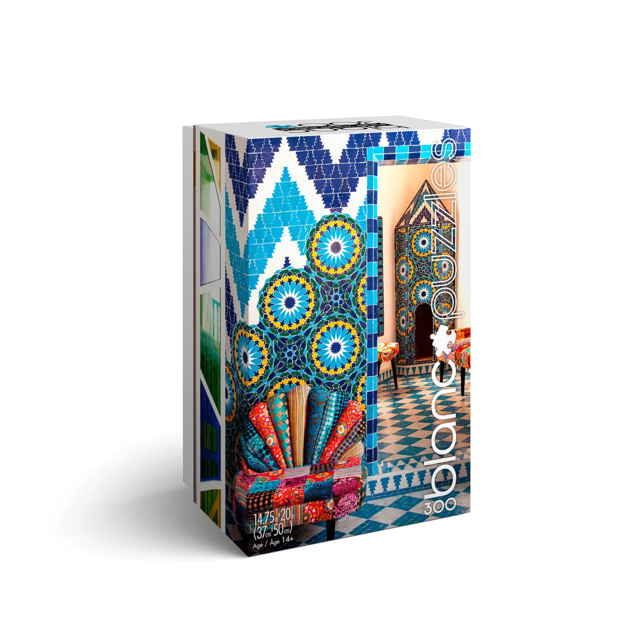 Blanc Moroccan Tiles puslespil 300 brikker flisemønster