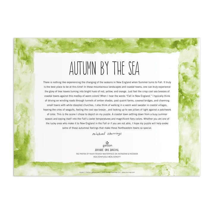 Good Puzzle Co. Autumn by the Sea puslespil 1000 efterår