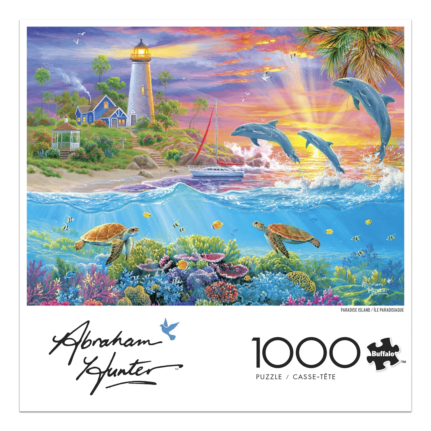 Buffalo Games Hunter Paradise Island puslespil 1000 brikker