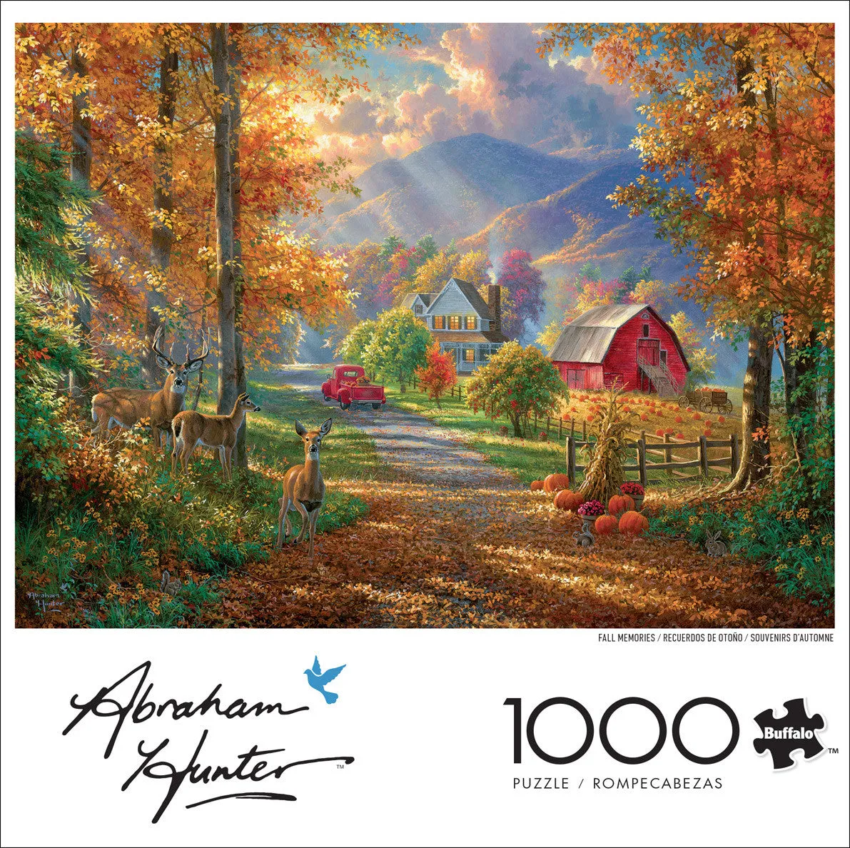 Buffalo Games Abraham Hunter Fall Memories puslespil 1000 brikker efterår