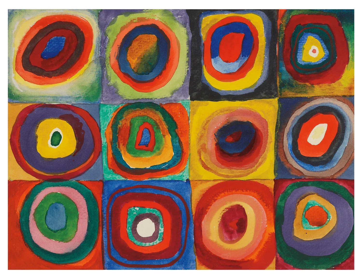 Pomegranate Keepsake Kandinsky brevkort æske abstrakt