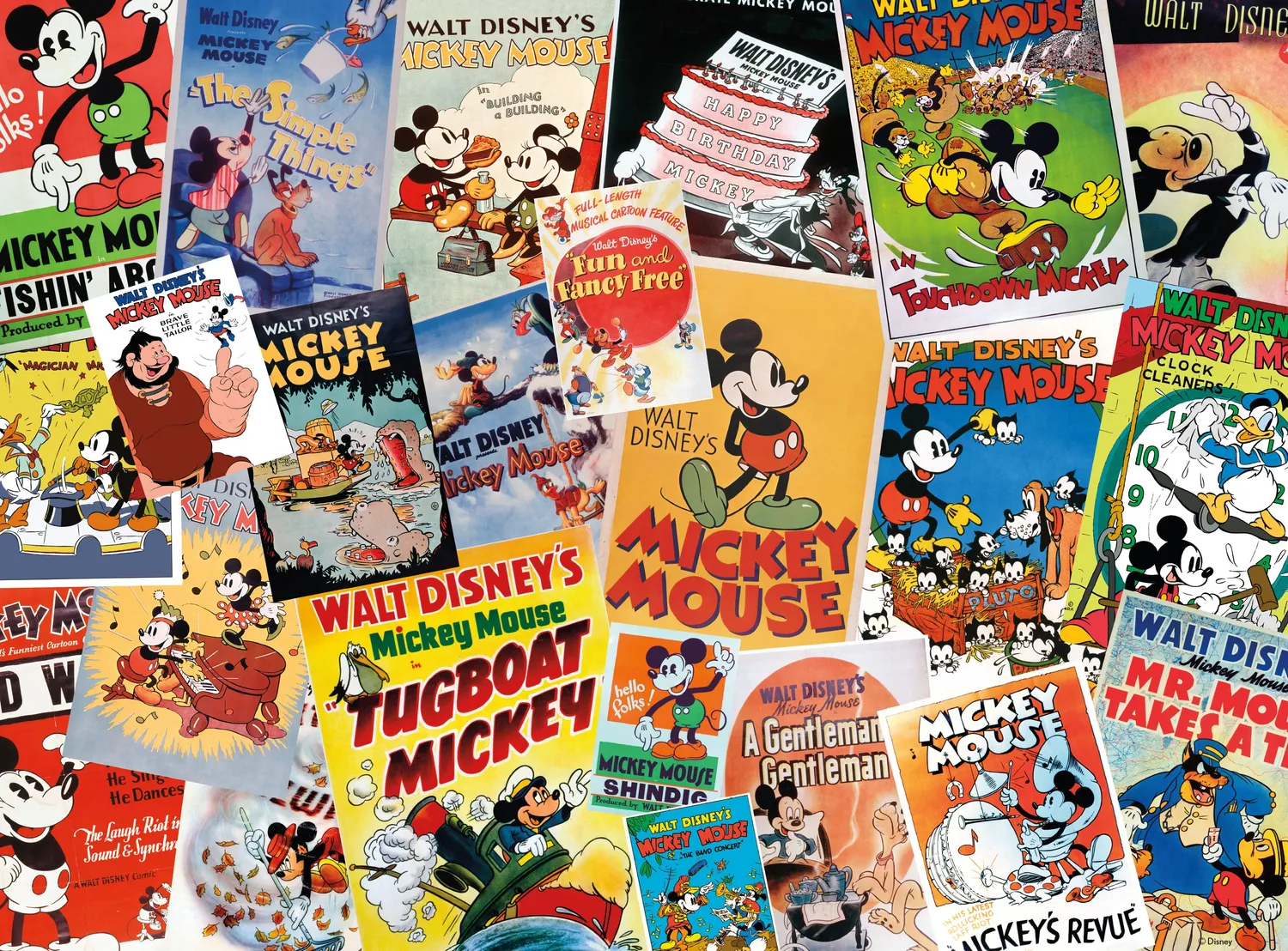 Ceaco Vintage Mickey Mouse puslespil 1000 brikker plakat