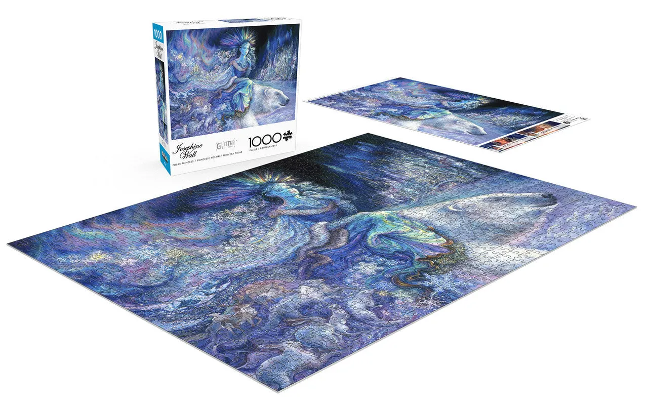 Buffalo Games JoWall Polar Princess puslespil 1000 brikker glitter