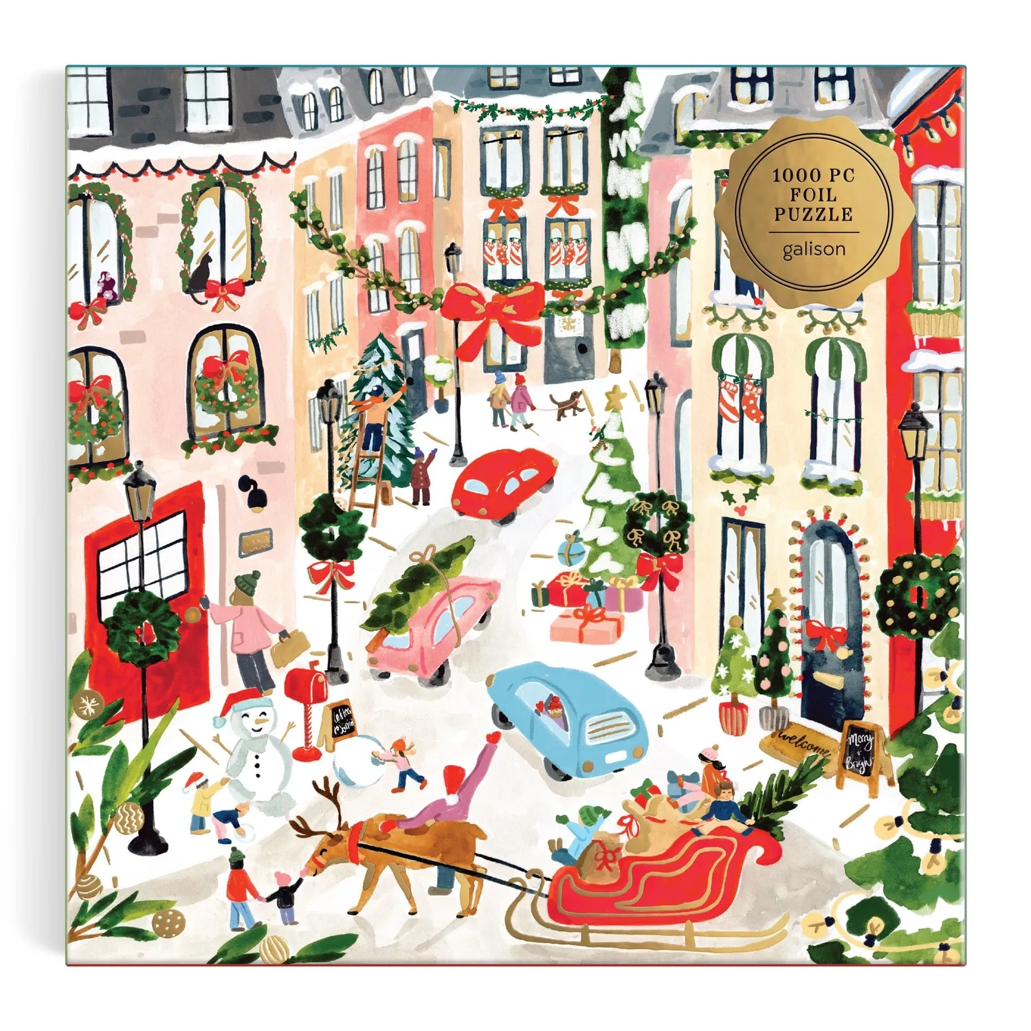 Sabina Fenn Merriest Village puslespil 1000 brikker folie
