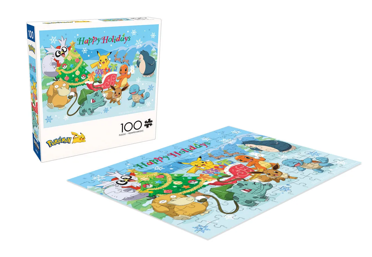 Buffalo Games Pokemon Happy Holidays puslespil 100 brikker børn