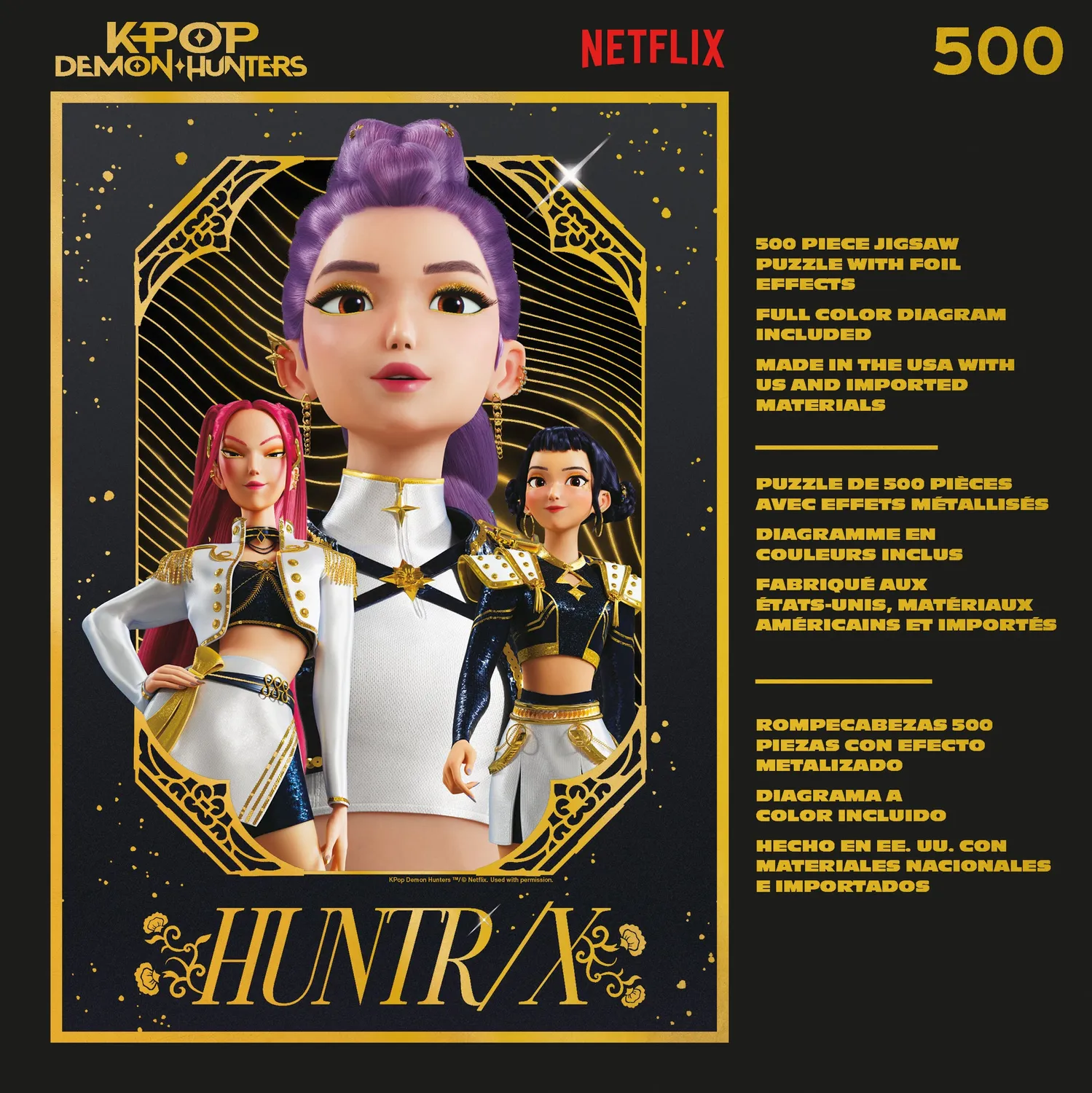 Buffalo Games Gold Golden Huntrix puslespil 500 brikker KPop