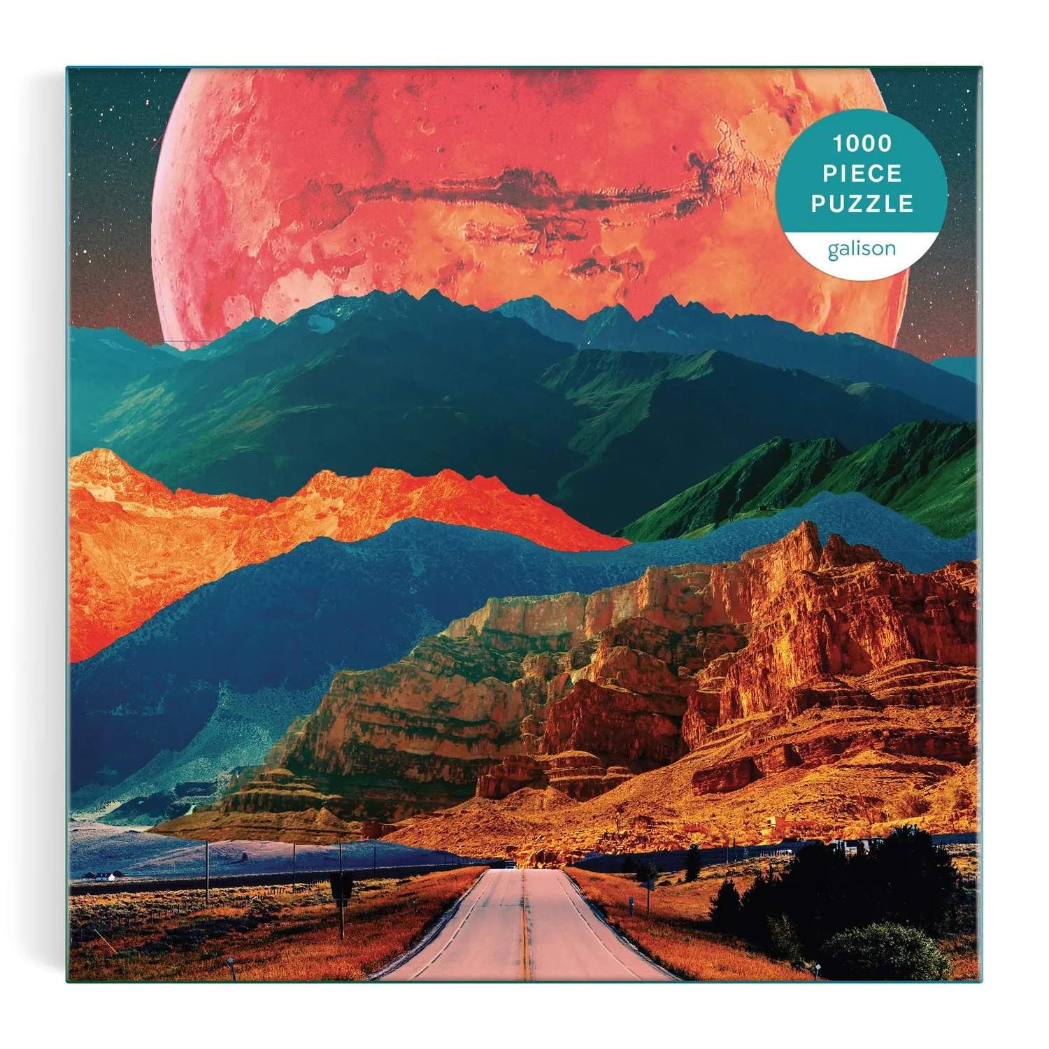 Good Puzzle Co. Cosmic Highway firkant puslespil 1000 brikker