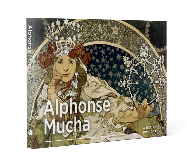 Pomegranate Alphonse Mucha postkortbog 30 art nouveau