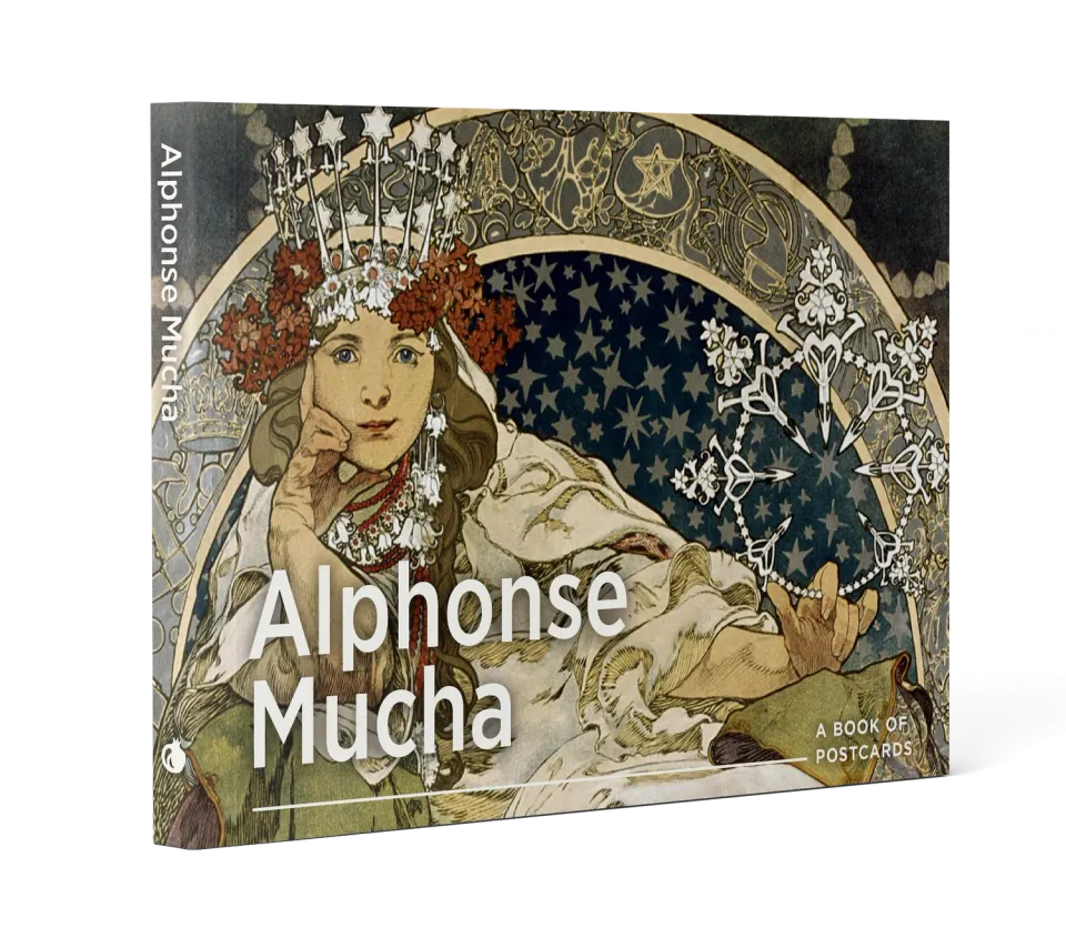 Pomegranate Alphonse Mucha postkortbog 30 art nouveau