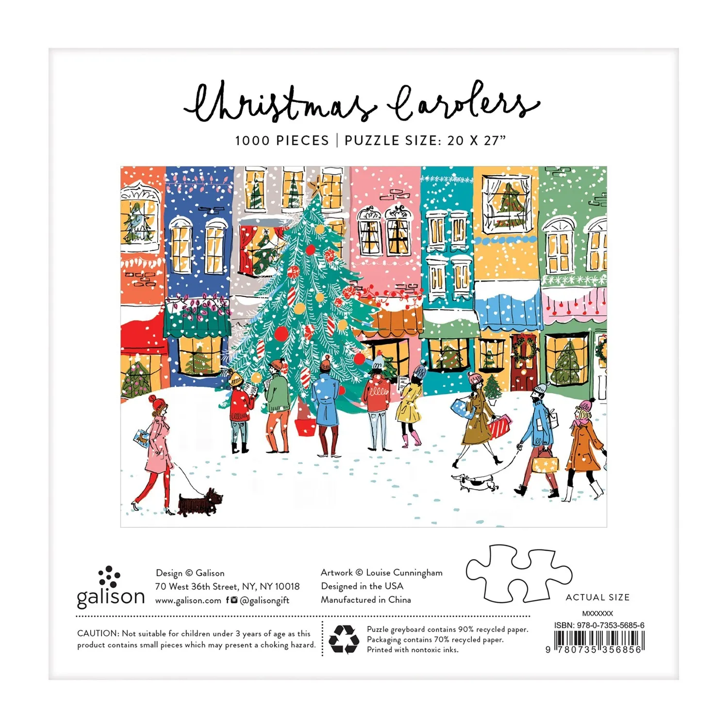 Good Puzzle Co. Christmas Carolers puslespil 1000 brikker jul