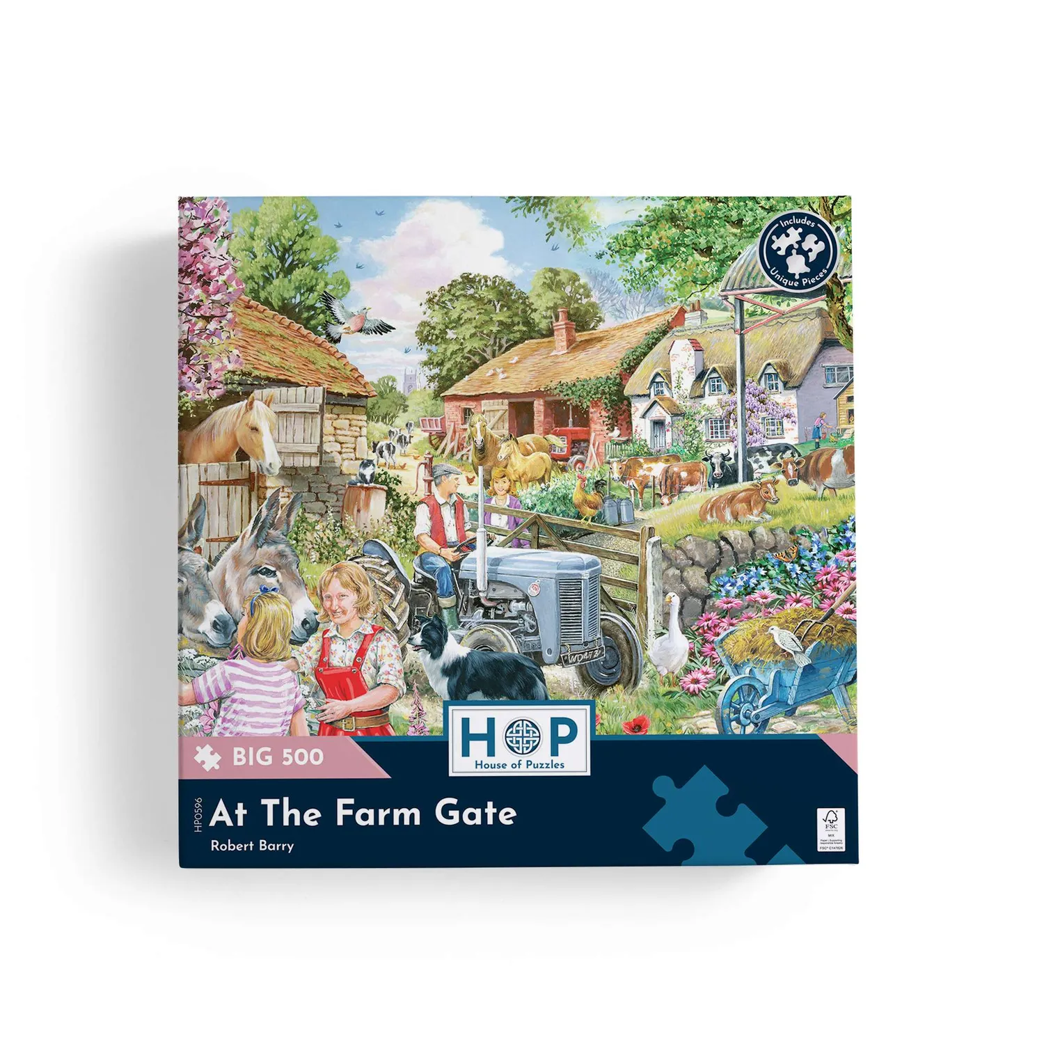 House of Puzzles At The Farm Gate puslespil BIG 500 bondegård