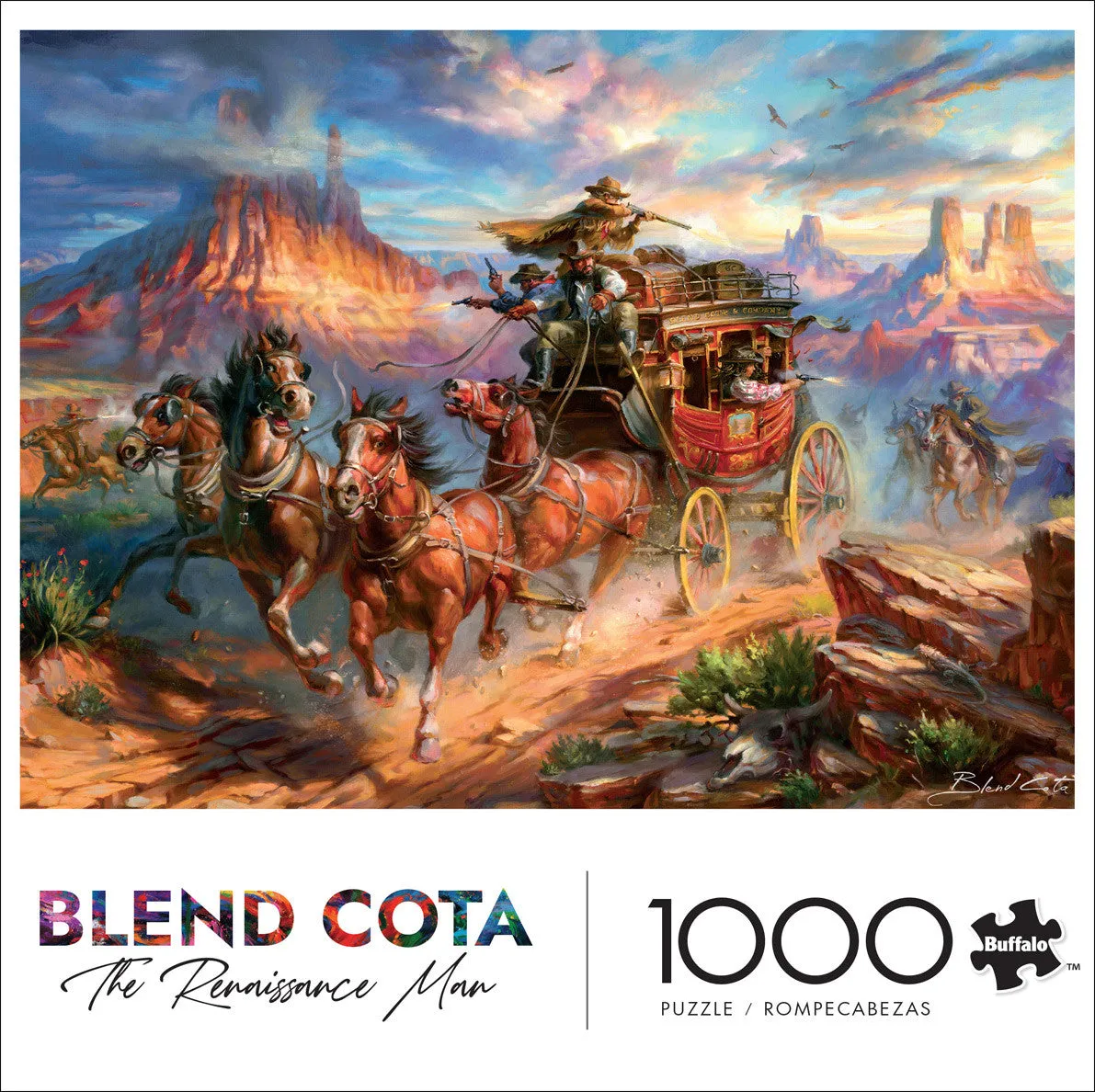 Buffalo Games Blend Cota Wild Wild West puslespil 1000 brikker