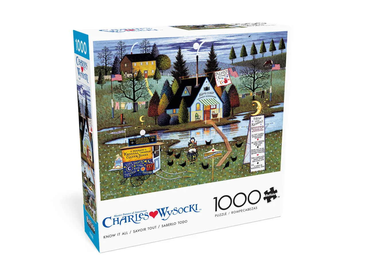 Buffalo Games Wysocki Know it All puslespil 1000 brikker spåkone