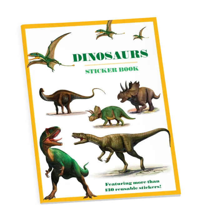 Pomegranate Dinosaurs klistermærkebog Krasovskiy