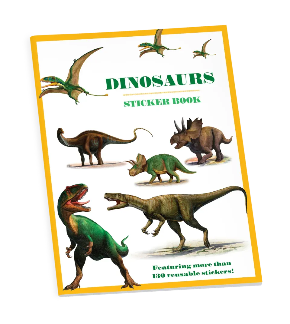 Pomegranate Dinosaurs klistermærkebog Krasovskiy