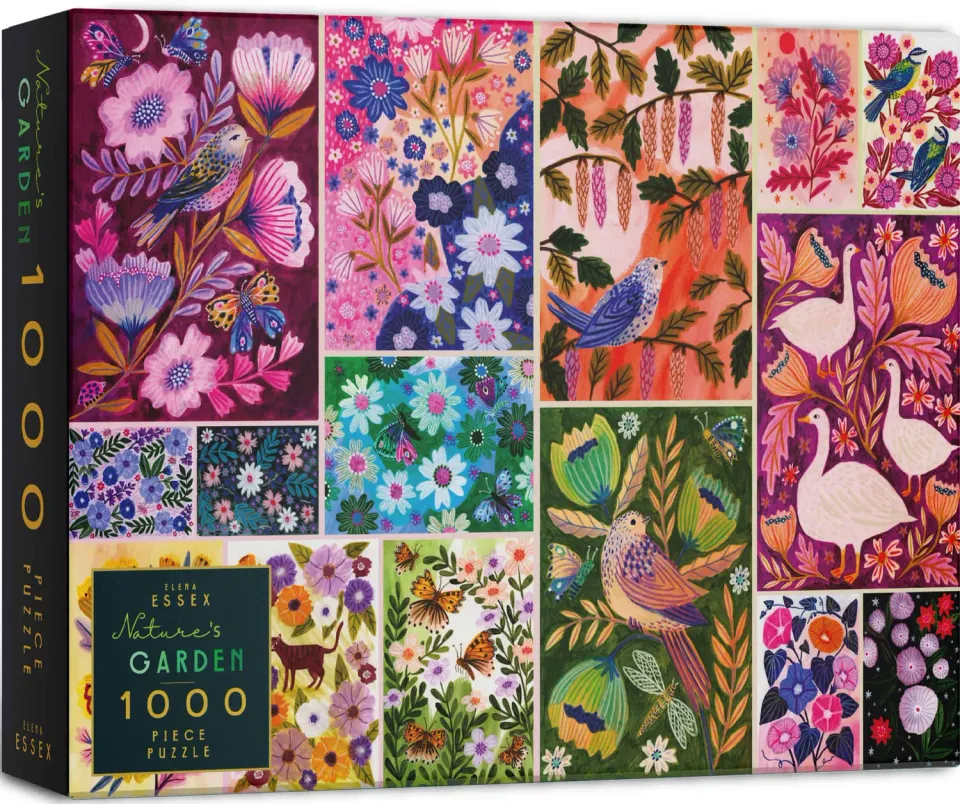 Elena Essex Natures Garden puslespil 1000 brikker blomster