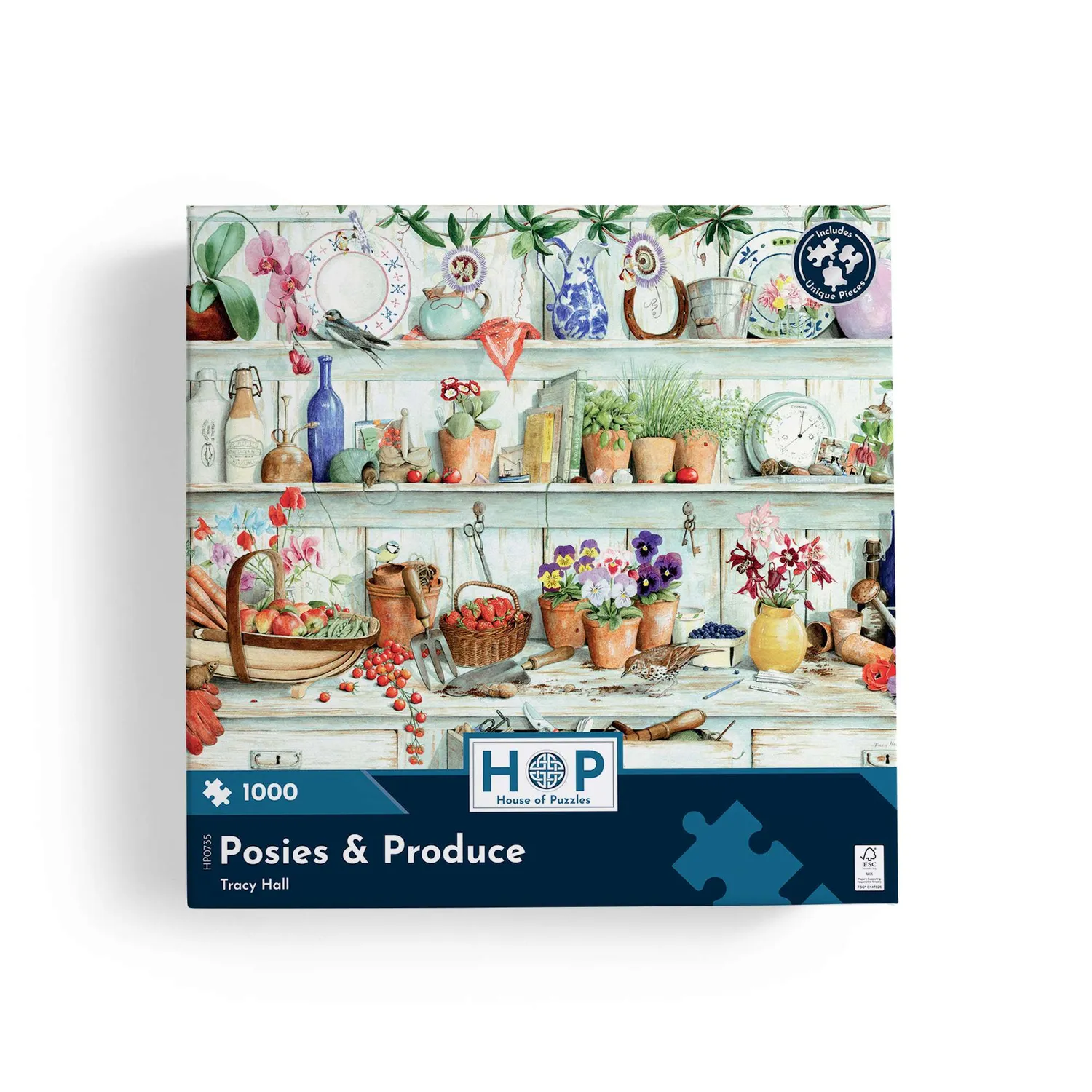 House of Puzzle Posies & Produce puslespil 1000 blomster