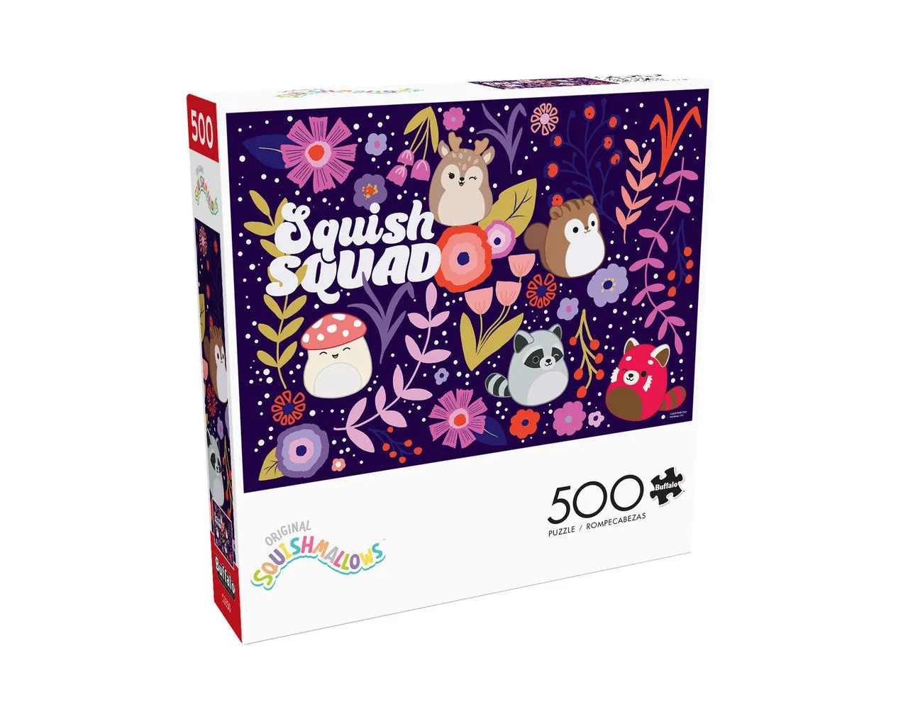 Buffalo Games Squishmallow Squish Squad puslespil 500 brikker blomster