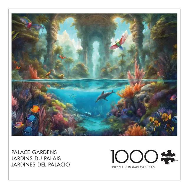 Buffalo Games Noah Bay Palace Gardens puslespil 1000 brikker fantasi