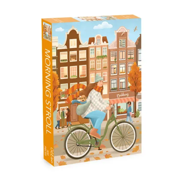 Olleo Morning Stroll puslespil 500 brikker Amsterdam