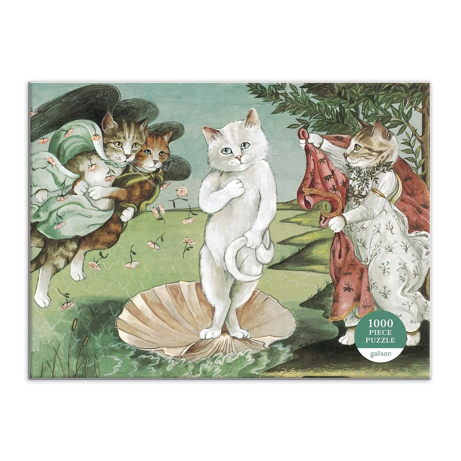 Galison Meowsterpiece Birth of Venus puslespil 1000 katte