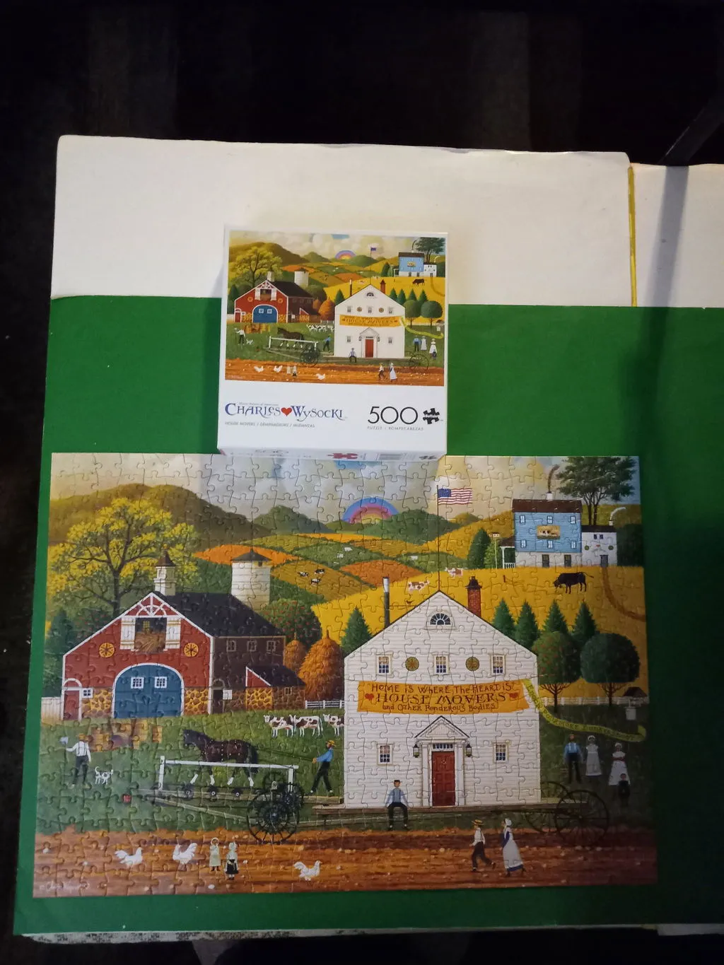 Buffalo Games Americana House Movers puslespil 500 brikker bondegård