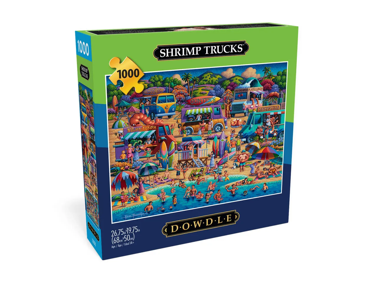 Buffalo Games Shrimp Trucks puslespil 1000 brikker Hawaii