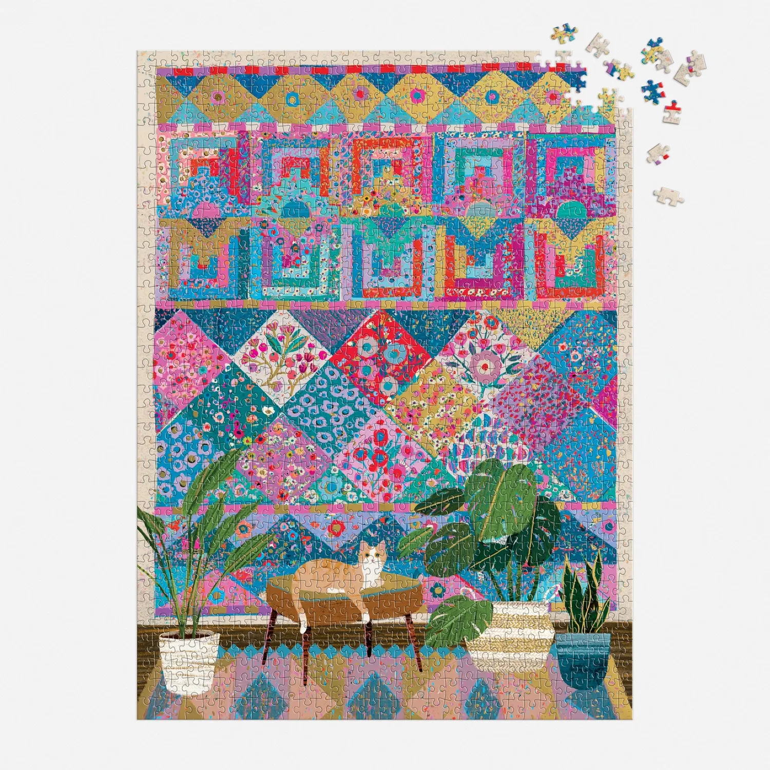 Good Puzzle Co. Quilter Corner puslespil 1000 brikker folie