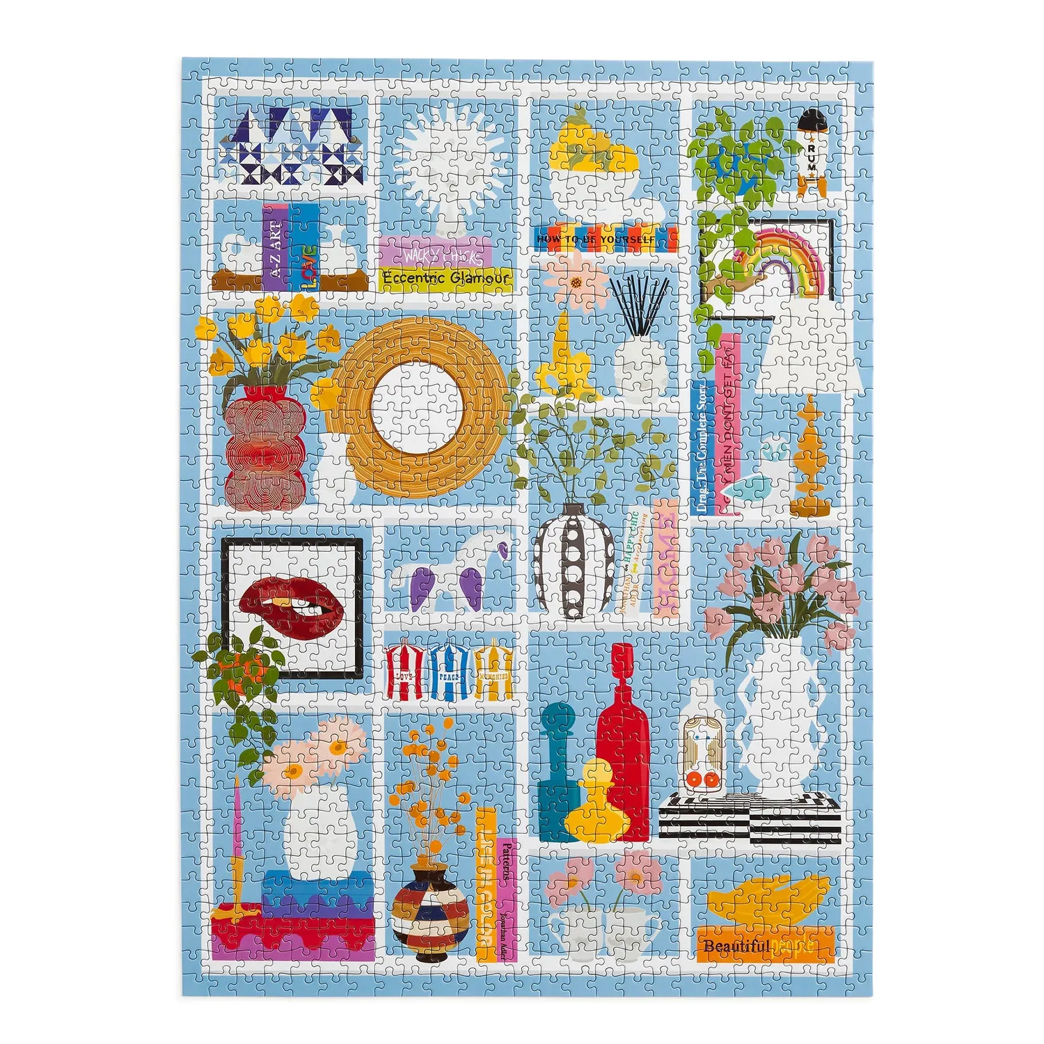 Jonathan Adler Shelfie puslespil 1000 brikker stuehylde