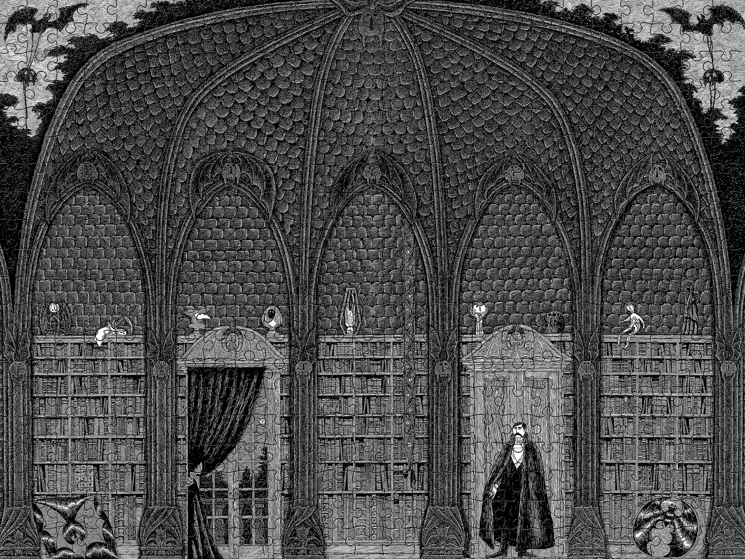 Pomegranate Edward Gorey Dracula puslespil 500 brikker