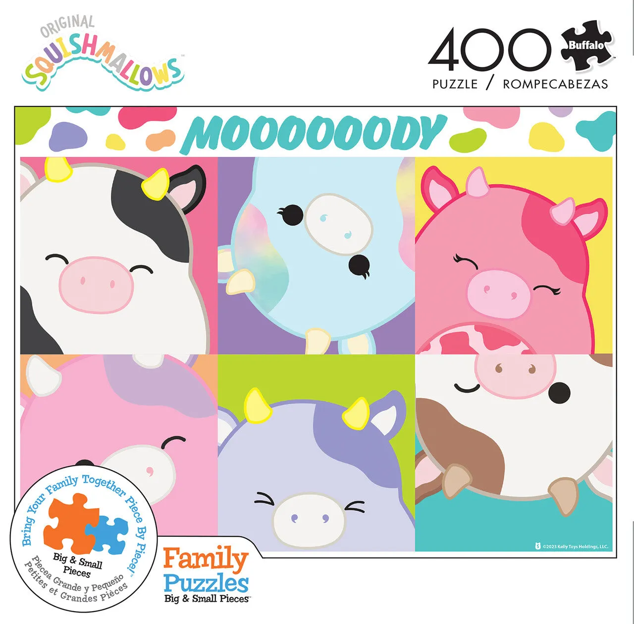 Buffalo Games Moooooody Squishmallows puslespil 400 brikker