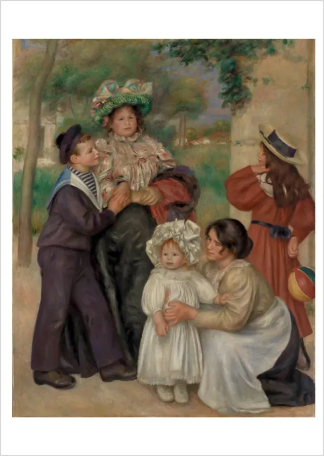 Pomegranate Renoir Artist's Family kort impressionisme