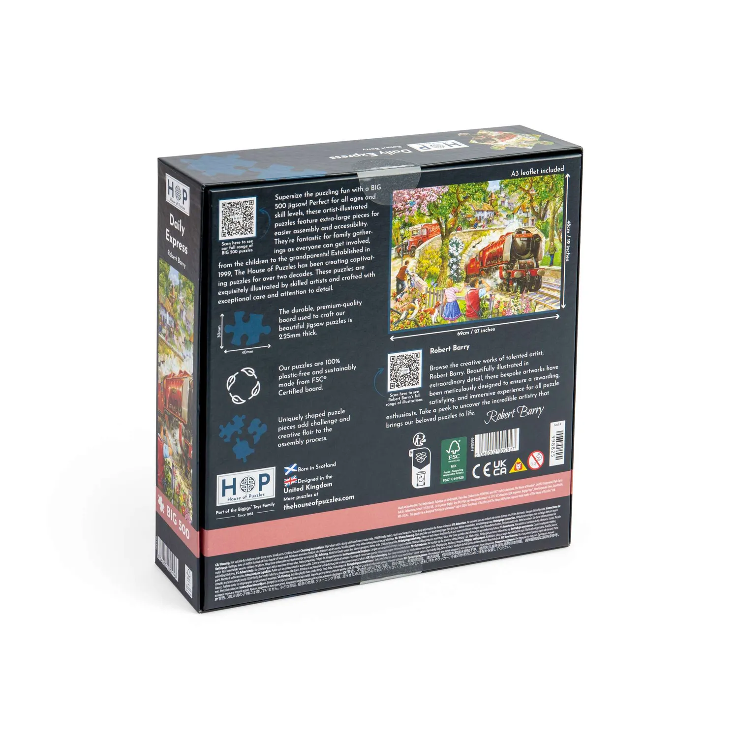 House of Puzzle BIG Daily Express puslespil 500 store brikker tog