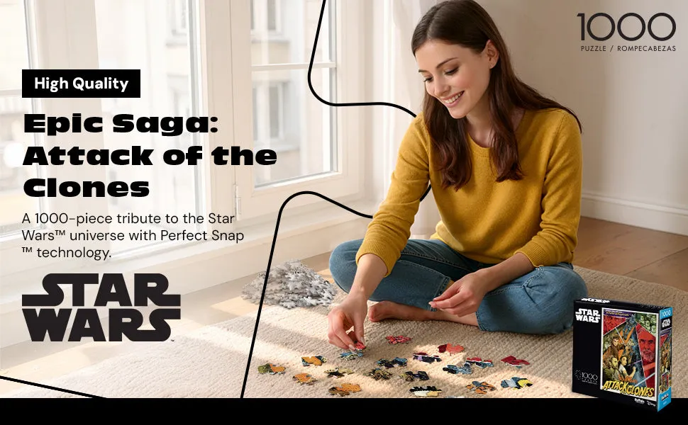 Buffalo Games Star Wars Attack of the Clones puslespil 1000 brikker
