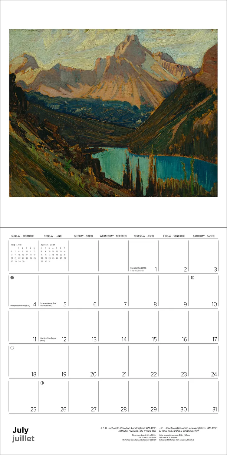 Pomegranate The Group of Seven 2027 vægkalender landskab