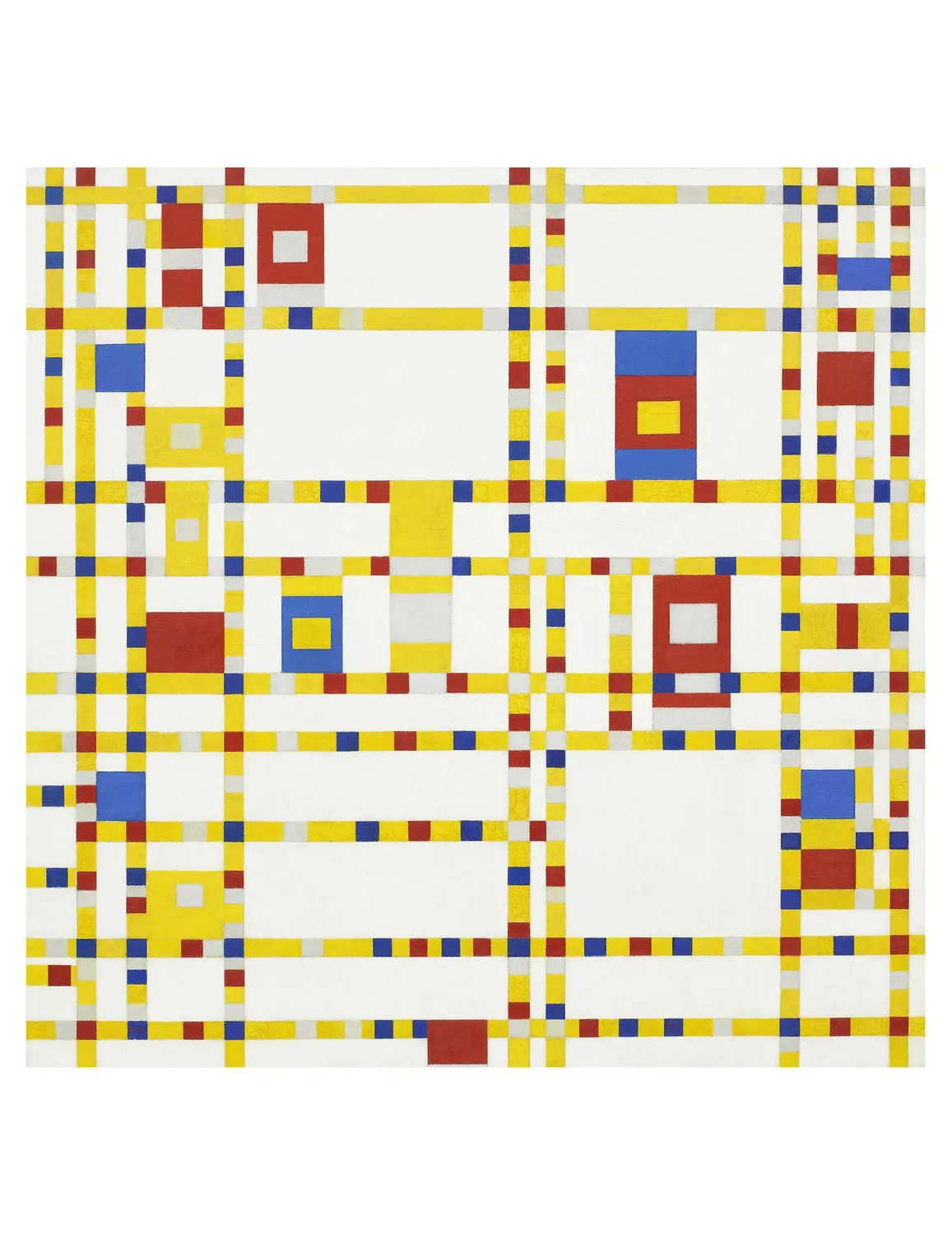 Pomegranate Mondrian brevkortsæt æske 4 kort abstrakt