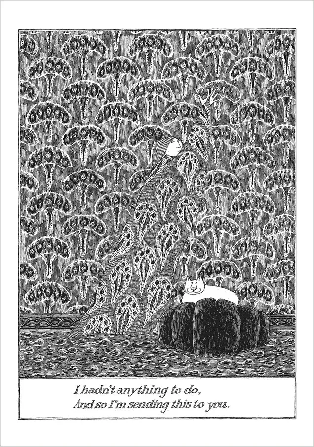 Pomegranate Edward Gorey I Hadn’t Anything to Do kort