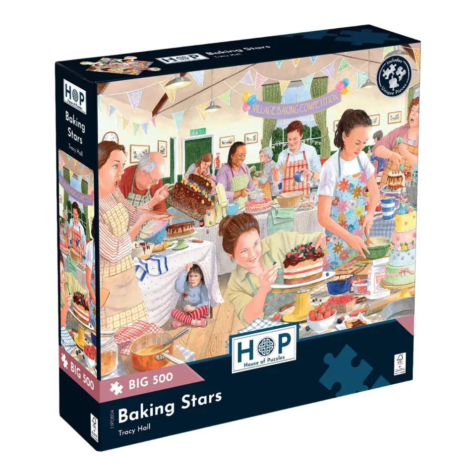 House of Puzzles BIG Baking Stars puslespil 500 bagning