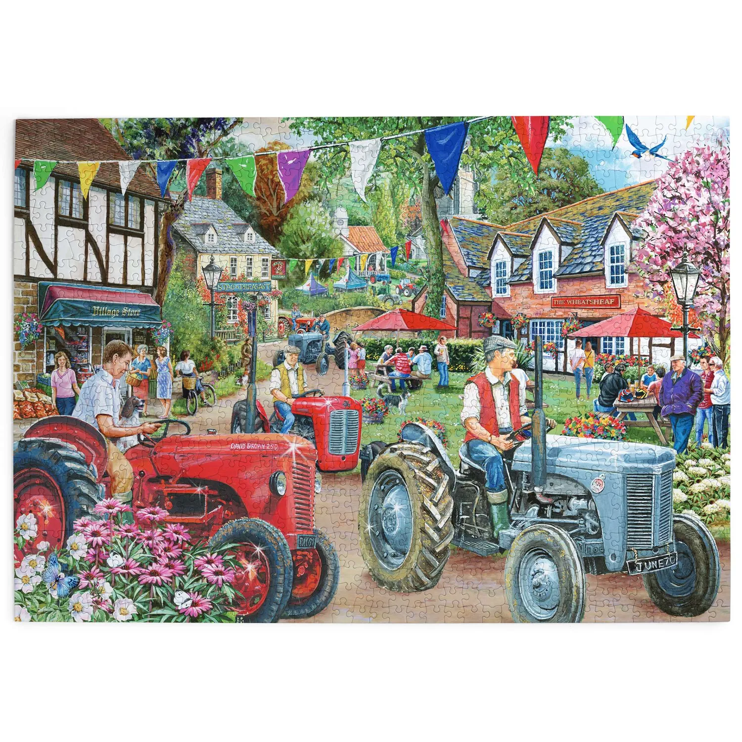 House of Puzzle No.27 Tractor Parade puslespil 1000 find forskel