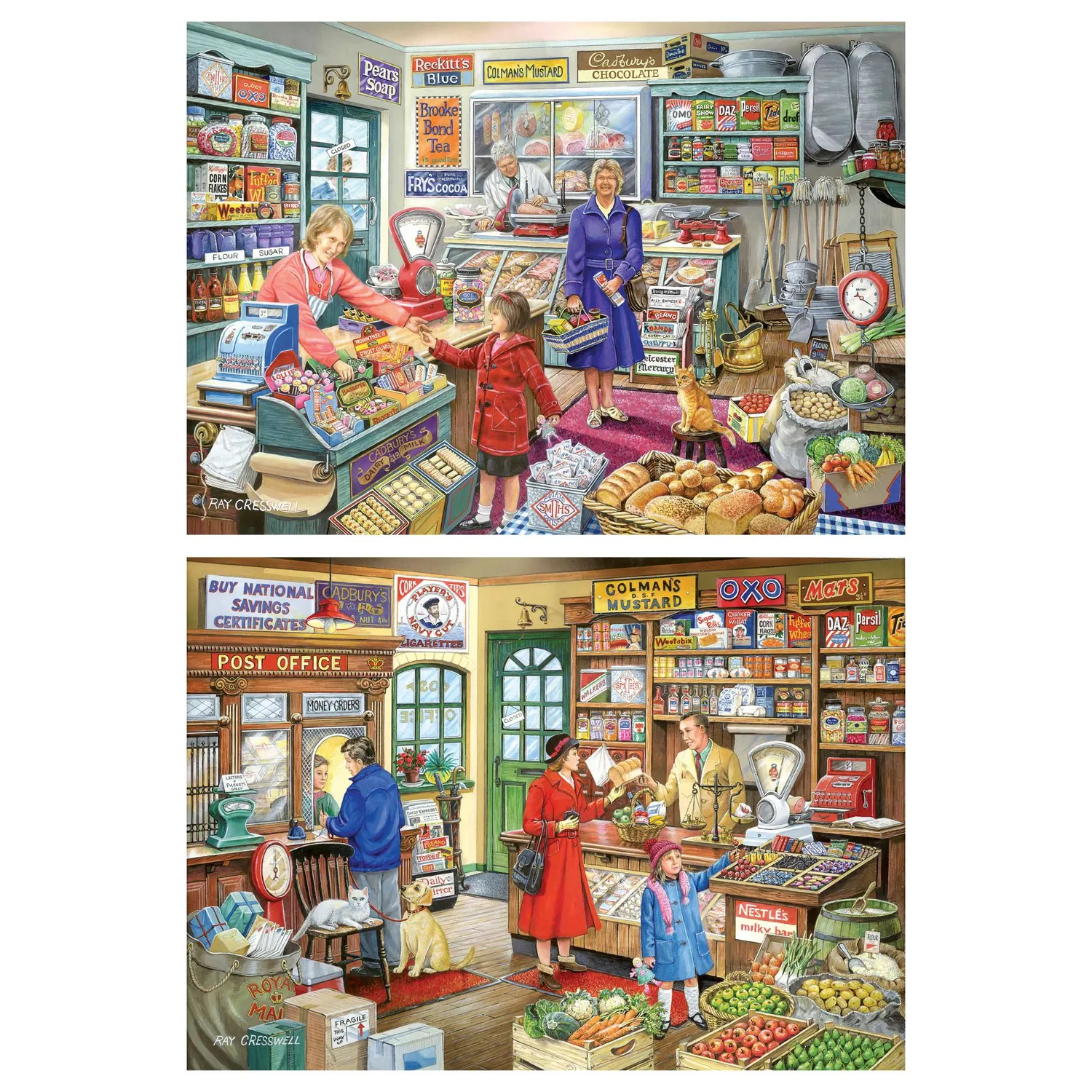 House of Puzzle Please May I Have puslespil 2x500 nostalgi