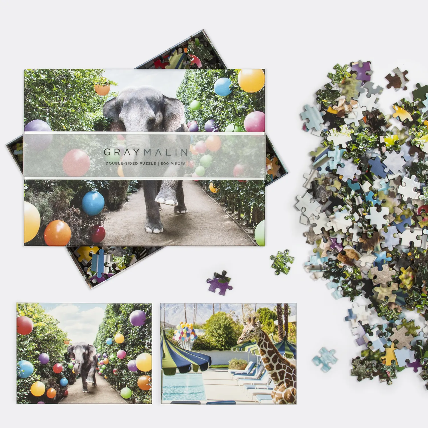 Good Puzzle Co. Gray Malin Party at the Parker 500 puslespil dobbelt