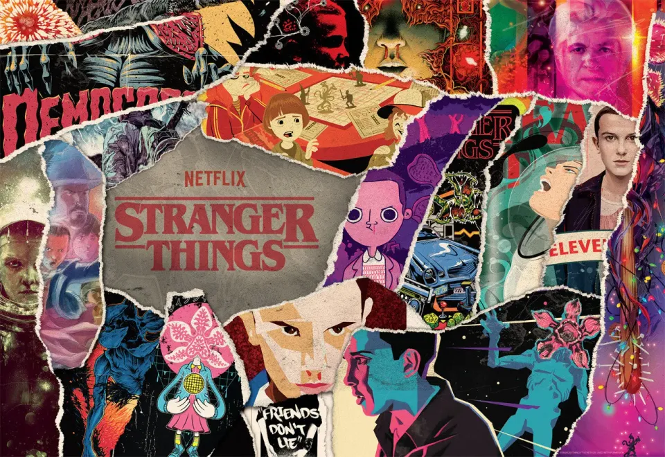 Buffalo Games Stranger Things Tears in Reality puslespil 2000 brikker mørk