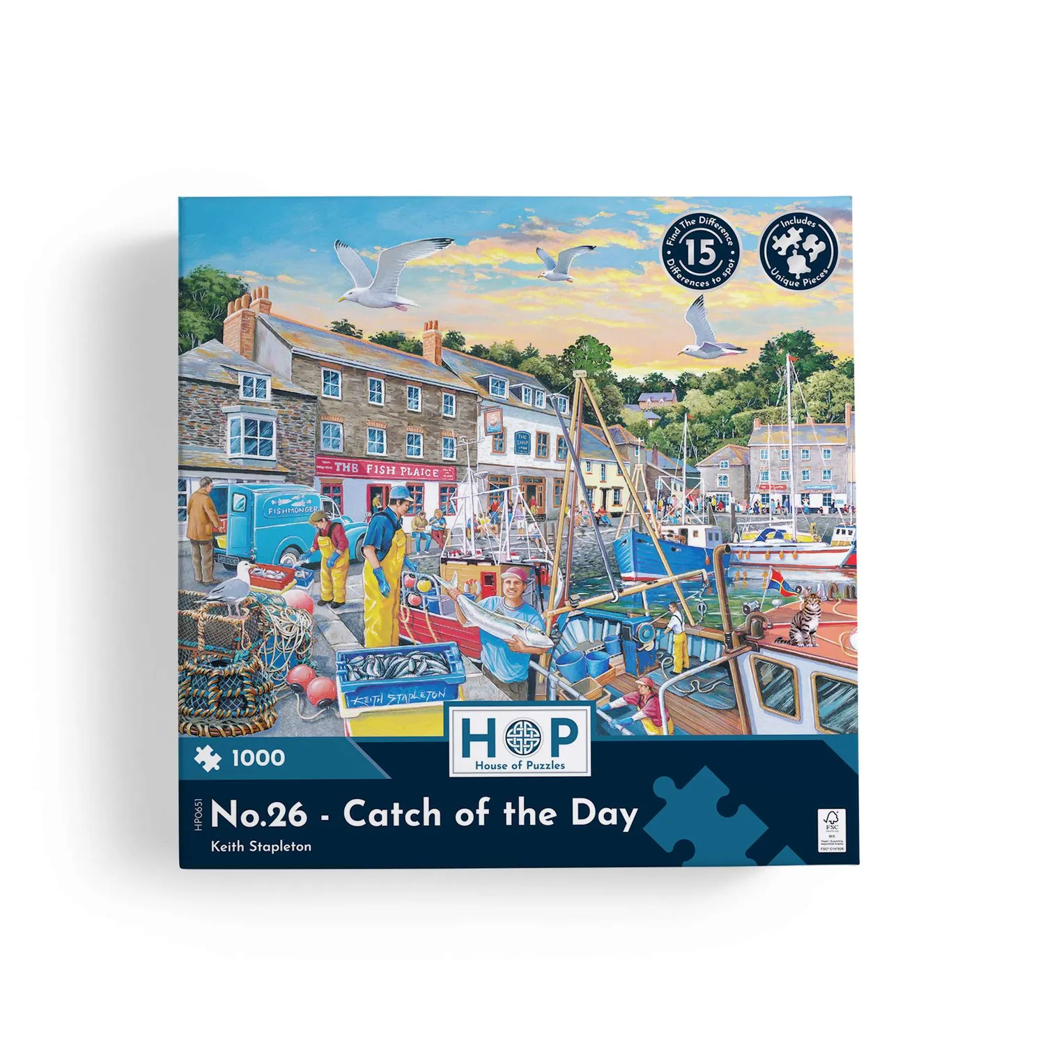 House of Puzzles No.26 Catch of the Day puslespil 1000 find fejl