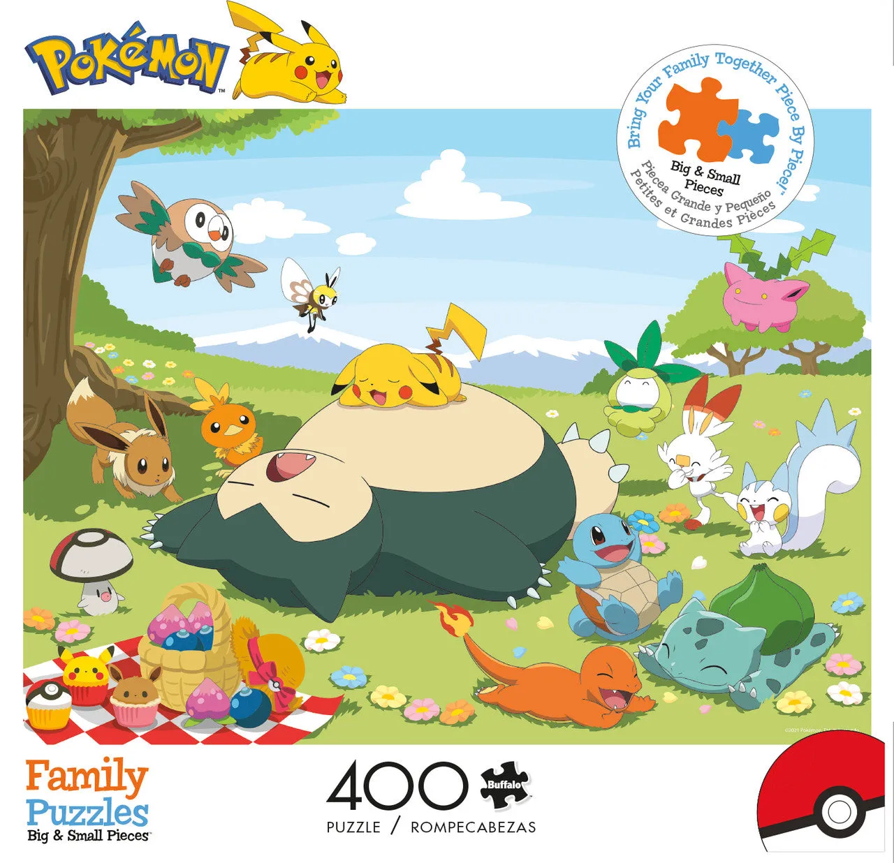 Buffalo Games Pokemon Picnic puslespil 400 brikker familie