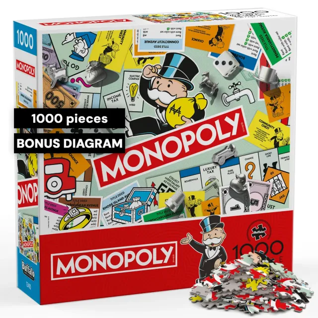 Buffalo Games Monopoly Collage puslespil 1000 brikker spil