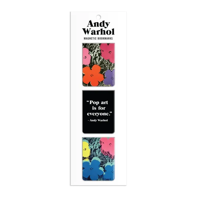 Galison Andy Warhol Flowers magnetbogmærker 3 stk