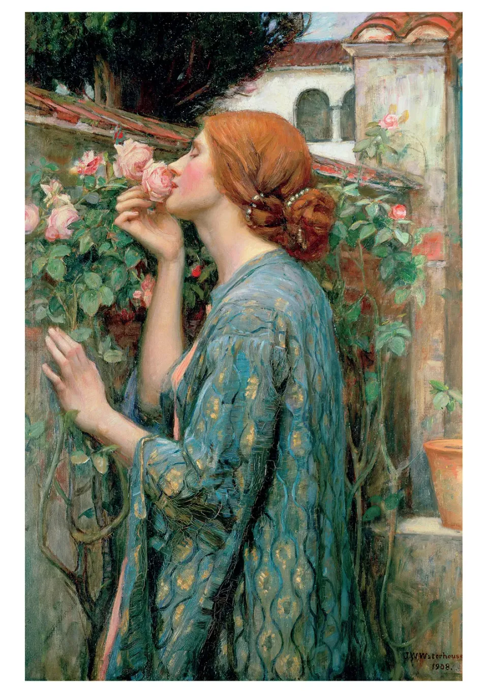 Pomegranate Waterhouse The Soul of the Rose kort enkelt rose