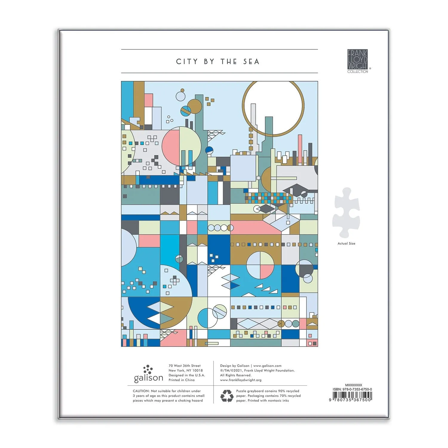 Good Puzzle Co. Wright City By The Sea foliepuslespil 1000 brikker